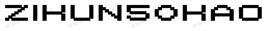 zihun50hao baigetian字体转换